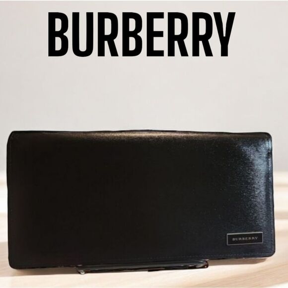 BURBERRY Black Leather Wallet In EUC with COA - Picture 2 of 13